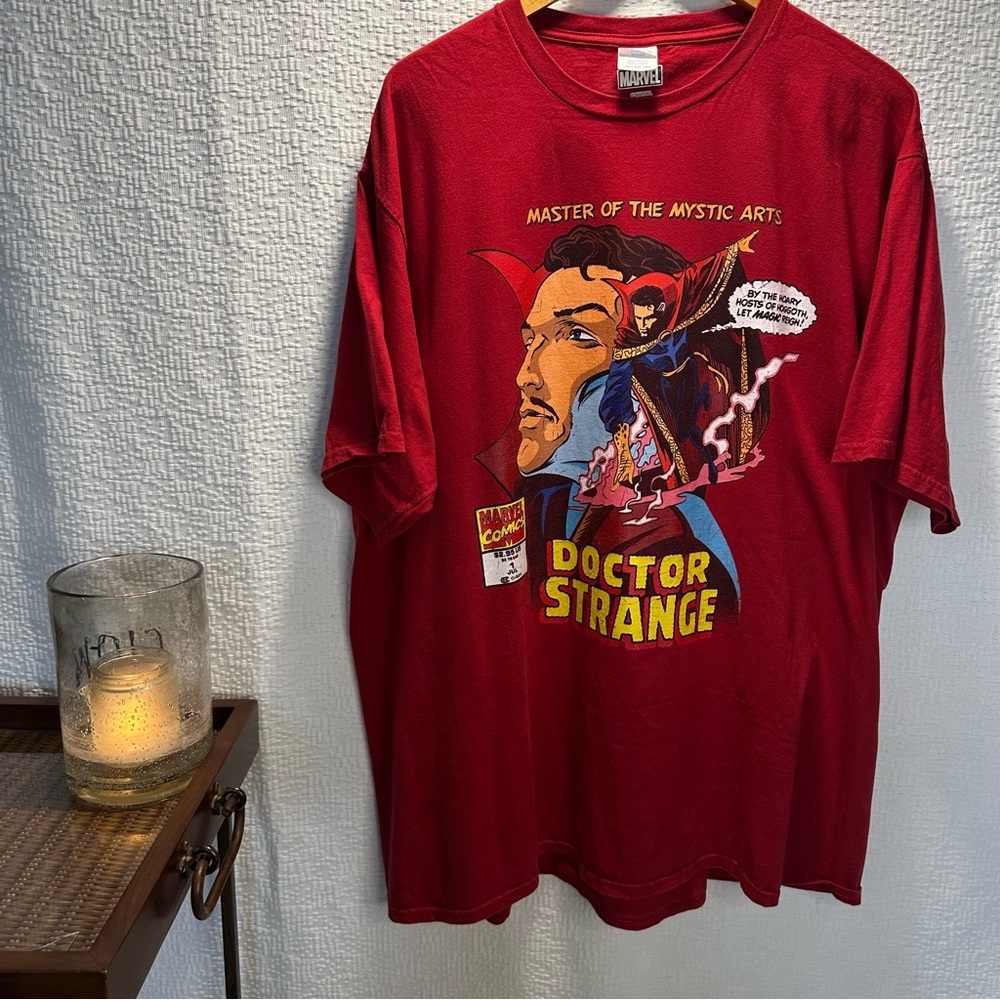Marvel Doctor Strange Master of the Mystic Arts Red Short Sleeve T-Shirt 3XL